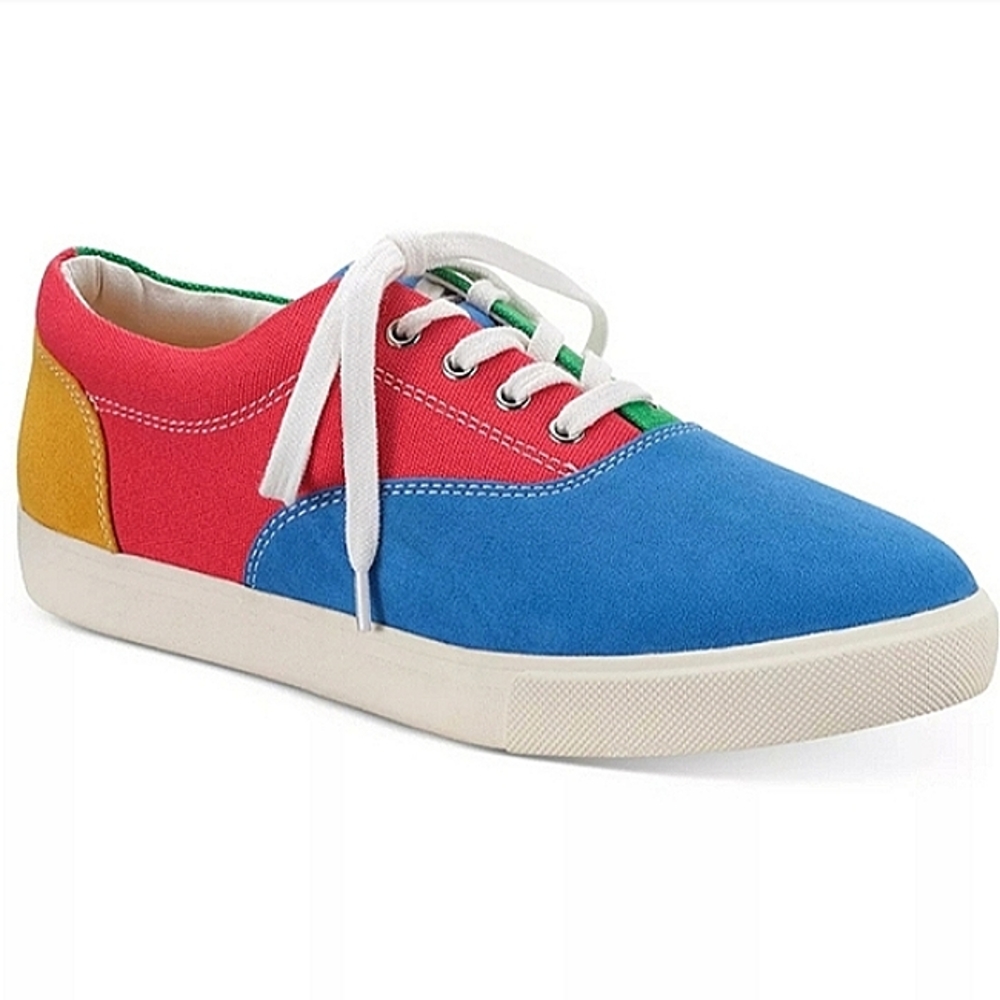 New In Box Men's Club Room "Lance" Colorblocked Lace-Up Sneakers Size 11